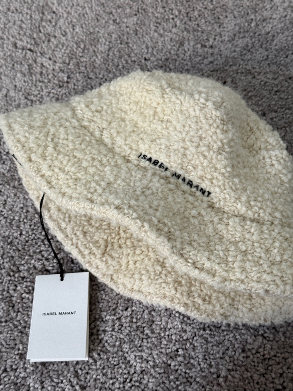 Isabel Marant Off-White Sherpa Bucket Hat